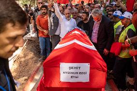 Funeral of Turkish-American Activist Killed in Israel - Turkey