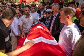 Funeral of Turkish-American Activist Killed in Israel - Turkey