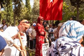 Funeral of Turkish-American Activist Killed in Israel - Turkey