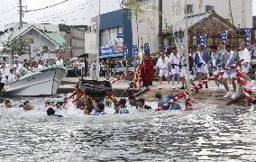 Purification ritual at western Japan shrine