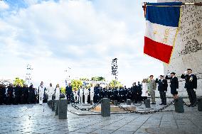 Parade Of French Athletes - Rekindling Of The Flame - Paris