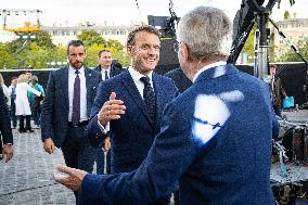 Parade Of French Athletes - Rekindling Of The Flame - Paris