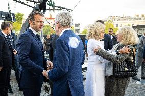 Parade Of French Athletes - Rekindling Of The Flame - Paris