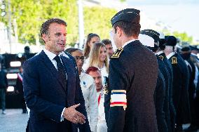 Parade Of French Athletes - Rekindling Of The Flame - Paris