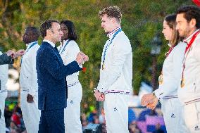 Parade Of French Athletes - Podium - Paris