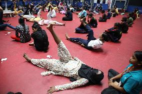 Medical, Paramedical, Nursing College, School & Degree College Students Getting Self Defense Training,In Kolkata, India, On Sept