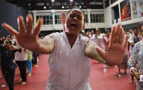 Medical, Paramedical, Nursing College, School & Degree College Students Getting Self Defense Training,In Kolkata, India, On Sept