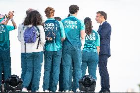 Parade Of French Athletes - Podium - Paris