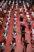 Medical, Paramedical, Nursing College, School & Degree College Students Getting Self Defense Training,In Kolkata, India, On Sept