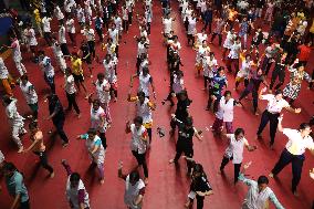 Medical, Paramedical, Nursing College, School & Degree College Students Getting Self Defense Training,In Kolkata, India, On Sept