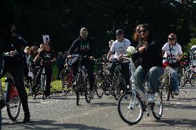 Bike Demo For Mahsa Amini In Cologne