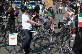 Bike Demo For Mahsa Amini In Cologne