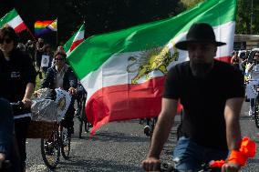 Bike Demo For Mahsa Amini In Cologne