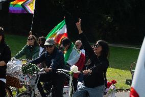 Bike Demo For Mahsa Amini In Cologne