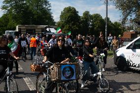 Bike Demo For Mahsa Amini In Cologne