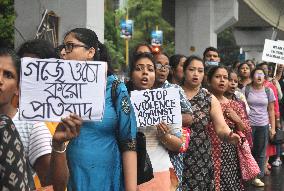 Doctors, Medical Workers, And Citizens Protest Over The Rape And Murder Case Of A Woman Doctor In Kolkata, India