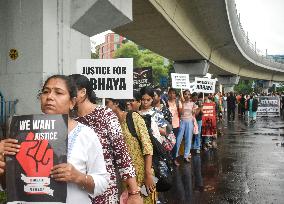 Doctors, Medical Workers, And Citizens Protest Over The Rape And Murder Case Of A Woman Doctor In Kolkata, India