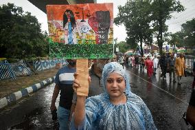 Doctors, Medical Workers, And Citizens Protest Over The Rape And Murder Case Of A Woman Doctor In Kolkata, India