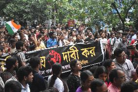 Doctors, Medical Workers, And Citizens Protest Over The Rape And Murder Case Of A Woman Doctor In Kolkata, India