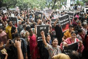 Doctors, Medical Workers, And Citizens Protest Over The Rape And Murder Case Of A Woman Doctor In Kolkata, India