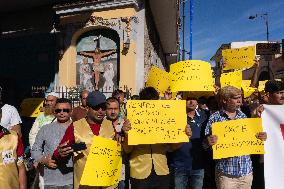 Grumo Nevano (Naples), Demonstration Against Attacks On Immigrants