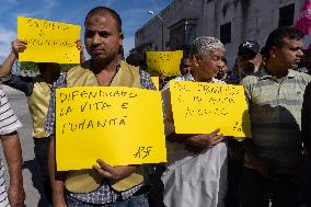 Grumo Nevano (Naples), Demonstration Against Attacks On Immigrants