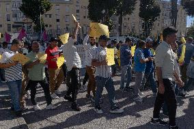 Grumo Nevano (Naples), Demonstration Against Attacks On Immigrants