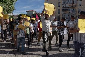 Grumo Nevano (Naples), Demonstration Against Attacks On Immigrants