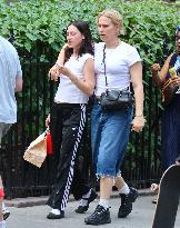 Tommy Dorfman And Girlfriend Out For Lunch - NYC