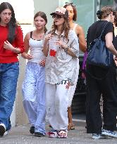 Drew Barrymore And Kids Out On A Sunny Day- NYC