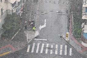 Typhoon Bebika Hit Shanghai