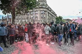 Hundreds Of Ajax Supporters Clash With Police - Amsterdam