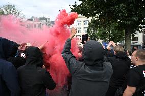 Hundreds Of Ajax Supporters Clash With Police - Amsterdam