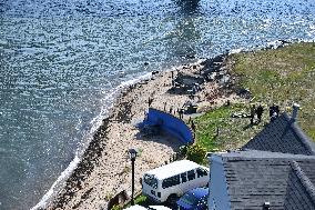 NYPD Investigating After Body Washed Up Along Shoreline In Queens New York