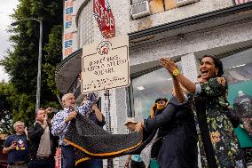 Dedication Of Disney Bros. Cartoon Studio Square In Los Feliz