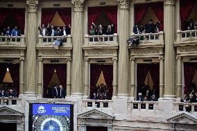 The President Of Argentina, Javier Milei, Presented The 2025 Budget In The National Congress.