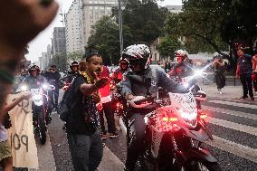 Protest Against Fires And The Climate Situation In São Paulo