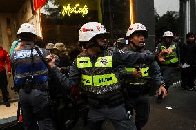 Protest Against Fires And The Climate Situation In São Paulo