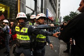 Protest Against Fires And The Climate Situation In São Paulo