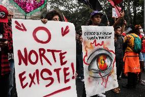 Protest Against Fires And The Climate Situation In São Paulo