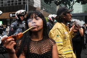 Protest Against Fires And The Climate Situation In São Paulo