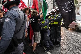 Protest Against Fires And The Climate Situation In São Paulo