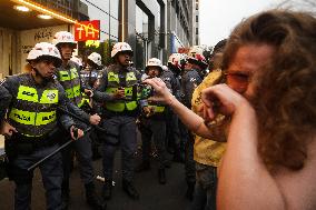 Protest Against Fires And The Climate Situation In São Paulo