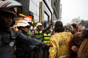 Protest Against Fires And The Climate Situation In São Paulo