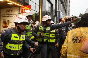 Protest Against Fires And The Climate Situation In São Paulo