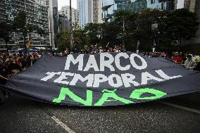 Protest Against Fires And The Climate Situation In São Paulo