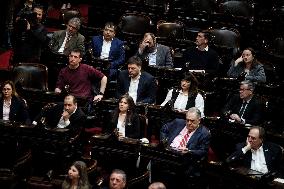 The President Of Argentina, Javier Milei, Presented The 2025 Budget In The National Congress.