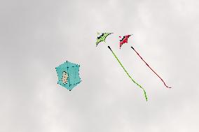 Flying kites