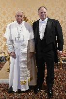 Pope Francis Meets Ambassador Of Israel - Vatican