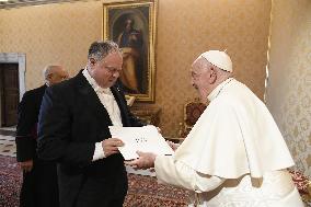 Pope Francis Meets Ambassador Of Israel - Vatican